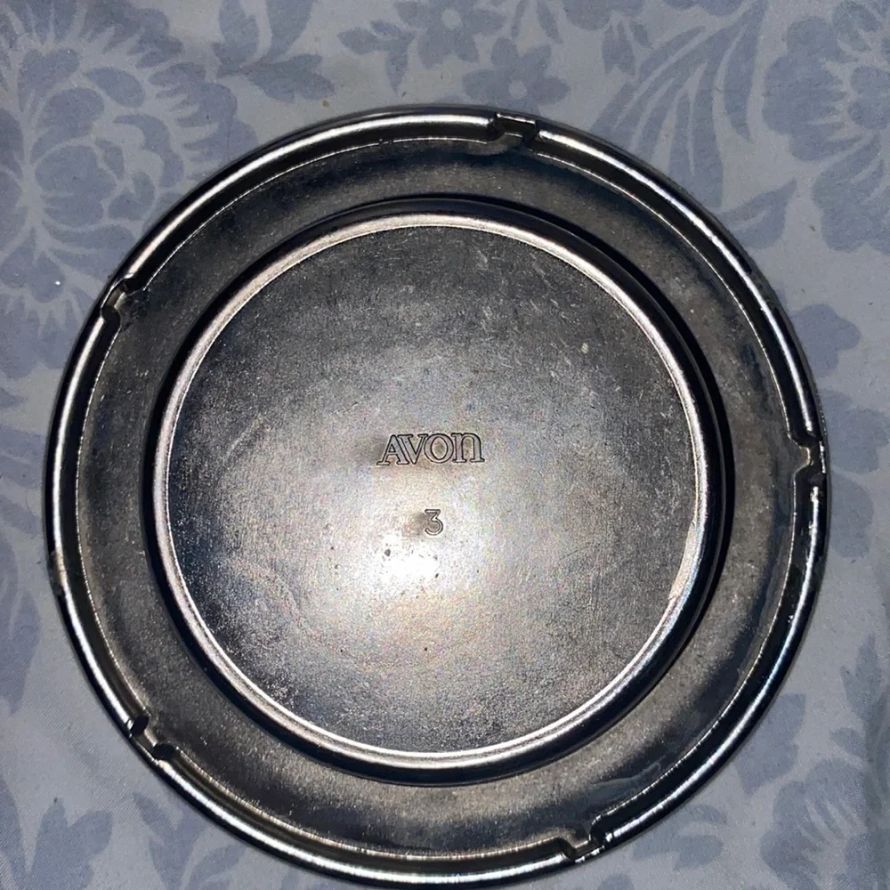 Vintage 1978 Avon The First Buffalo Nickel -Nickel Plated Soap Dish & Soap